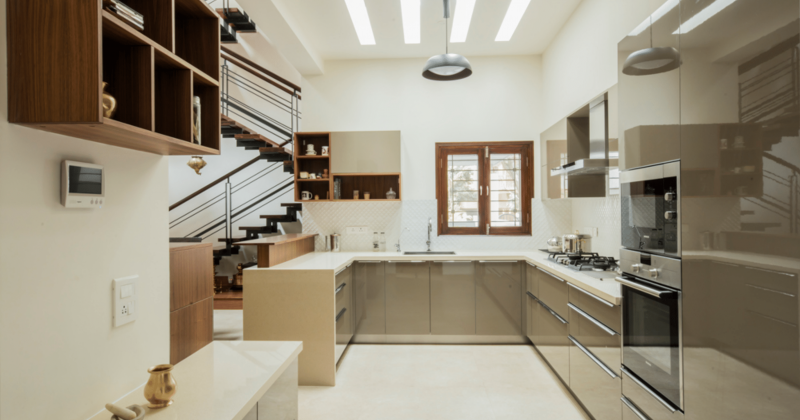 U-shape kitchen interior designs
